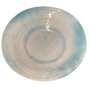 Large Melamine Serving Bowl By Secret Celebrity 17" Blue & White BPA-Free Dishwa